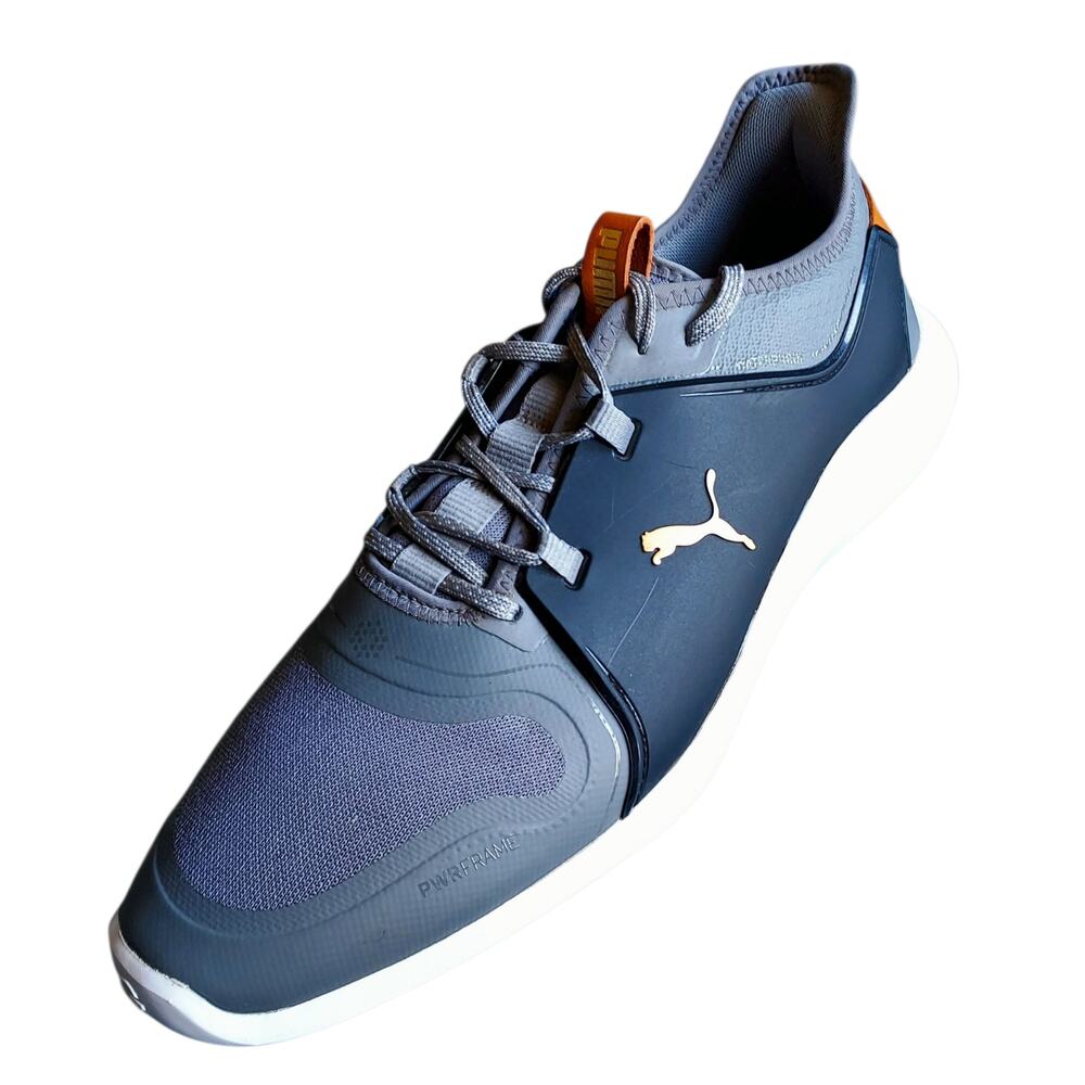 Puma IGNITE FASTEN8 PRO Men's Golf Shoes Gray Spikeless PWRStrap Fit Size 11.5